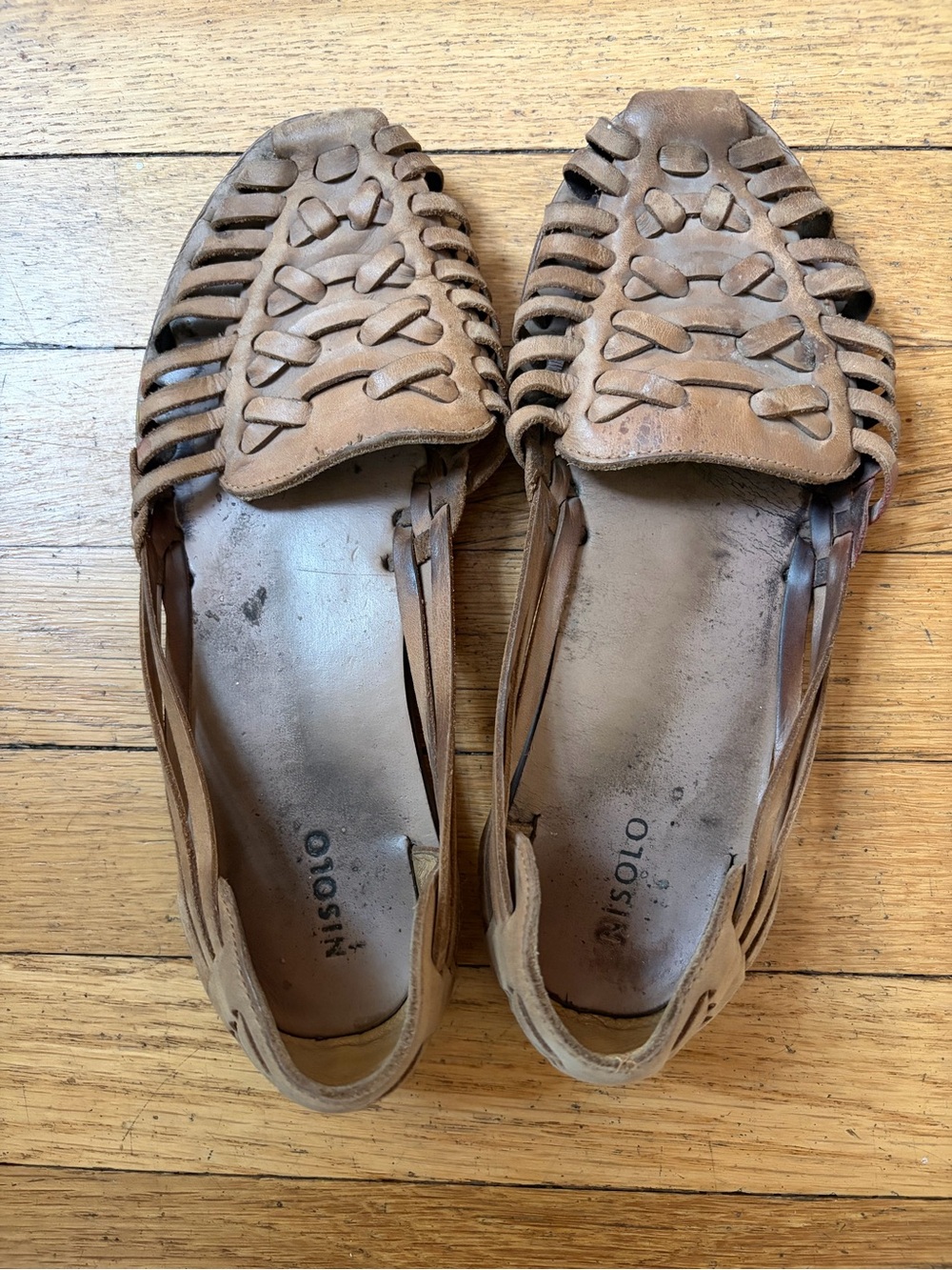 Nisolo Women's Huarache Sandals - Light Brown